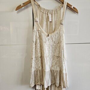 Coquette Cream Lace Cover Dress